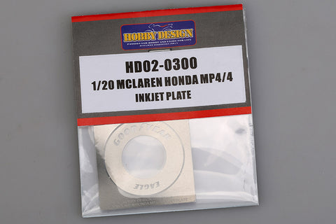 Hobby Design HD02-0300 1/20 McLaren Honda MP4/4 Tire Template