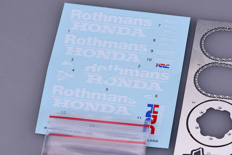 Hobby Design HD02-0308 1/12 Honda NSR500 "1989 WGP500 Champion" Detail-Up Set (for Hasegawa) (Photo-etched parts + Metal parts + Resin + Decals)