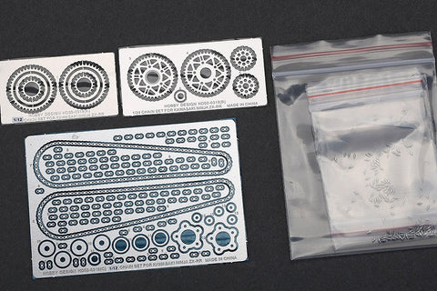 Hobby Design HD02-0319 1/12 Kawasaki Ninja ZX-RR Chain Set (for Tamiya) (Photo-etched parts + Metal parts + Resin)