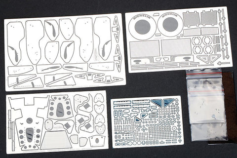 Hobby Design HD02-0322 1/20 McLaren MP4/2 '84 British GP Ver. Detail-Up Set (for Aoshima) (Photo-etched parts + Metal parts + Resin)