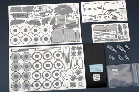 Hobby Design HD02-0350 1/24 Lamborghini Aventador SV Detail-Up Set (for Aoshima) (Photo-etched parts + Resin + Metal parts + Metal logo)