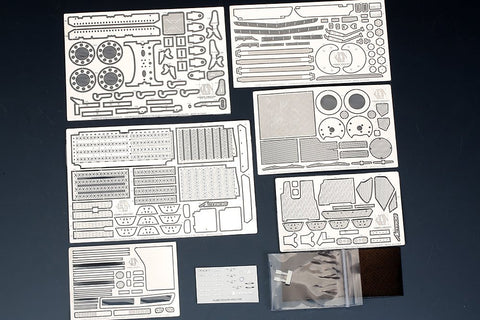 Hobby Design HD02-0356 1/24 Mercedes-Benz Actros MP4 Detail-Up Set (for Italeri 3905) (Photo-etched parts + Metal logo)