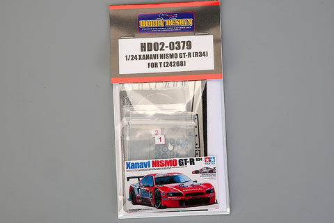 Hobby Design HD02-0379 1/24 Xanavi NISMO GT-R (R34) (for Tamiya 24268) (Photo-etched parts + Metal parts + Resin)