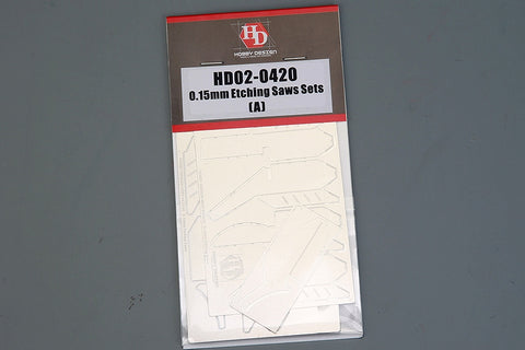 Hobby Design HD02-0420 0.15mm Etching Saw Set (A)