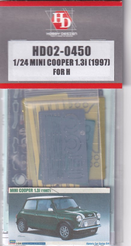 Hobby Design HD02-0450 1/24 Mini Cooper 1.3i (1997) (for Hasegawa 21154) (Photo-etched parts + Decals + Resin)