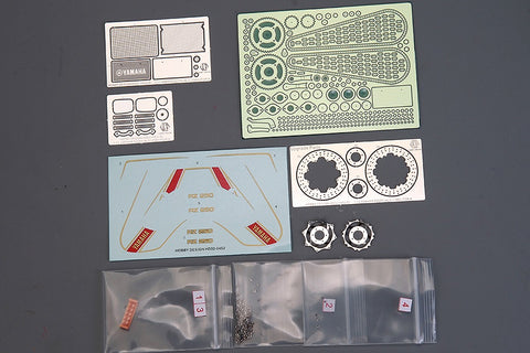 Hobby Design HD02-0452 1/12 Yamaha RZ250 (1980) Detail-Up Set (for Hasegawa 21513) (Photo-etched parts + Resin + Metal parts + Decals)
