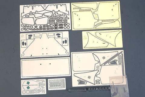 Hobby Design HD02-0457 1/12 McLaren MP4/4 Detail-Up Set (for Meng Model RS-004) (Photo-etched parts + Resin + Metal parts)