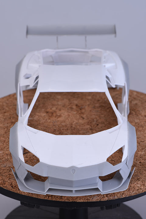 Hobby Design HD03-0360 1/24 Lamborghini Aventador LP700 Wide Body Detail-Up Set (for Aoshima) (Resin + Photo-etched parts + Metal parts + Decals)