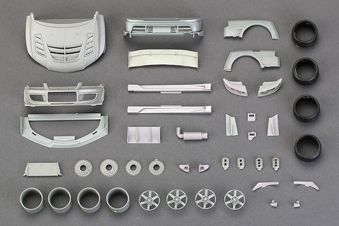 Hobby Design HD03-0383 1/24 Varis Mitsubishi EVO IX Wide Body Kit (Resin + Photo-etched parts + Decals + Metal parts)