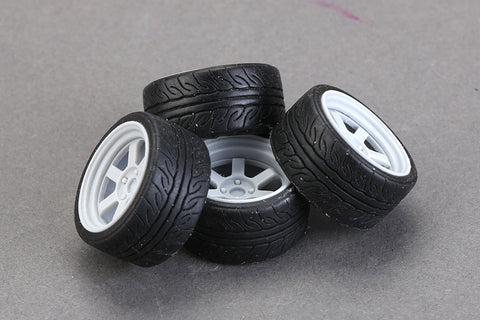Hobby Design HD03-0447 1/24 17-inch Yokohama AD08 Tire (295/40 R17)