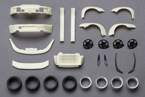 Hobby Design HD03-0457 1/24 RWB Porsche 993 Wide Body Kit - "Rauh Passion" Version (Resin + Photo-etched parts + Decals + Metal parts)
