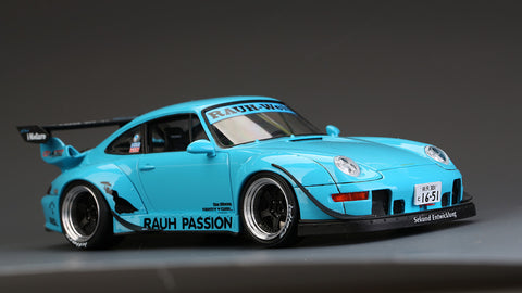 Hobby Design HD03-0457 1/24 RWB Porsche 993 Wide Body Kit - "Rauh Passion" Version (Resin + Photo-etched parts + Decals + Metal parts)