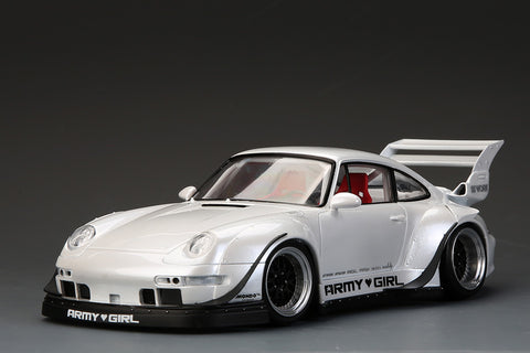 Hobby Design HD03-0459 1/24 RWB Porsche 993 Wide Body Kit for Ver. "Army Girl" (Resin + Photo-etched parts + Decals + Metal parts)