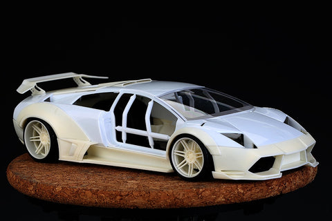 Hobby Design HD03-0500 1/24 LB-WORKS Lamborghini Murciélago LP670 Transkit (for Aoshima) (Resin + Photo-etched parts + Decals + Metal logo)