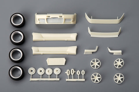 Hobby Design HD03-0520 1/24 Nissan R32 Trust GReddy & Gracer Aero Detail-Up Set (for Tamiya R32) (24090) (Resin + Photo-etched parts + Decals)