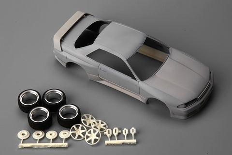 Hobby Design HD03-0520 1/24 Nissan R32 Trust GReddy & Gracer Aero Detail-Up Set (for Tamiya R32) (24090) (Resin + Photo-etched parts + Decals)