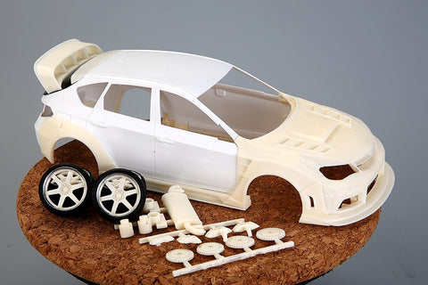 Hobby Design HD03-0523 1/24 Subaru Impreza WRX STI Wide Body Kit (for Aoshima) (Resin + Metal Wheels + Photo-etched Parts + Decals + Metal Logos + Metal Parts)