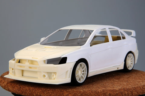 Hobby Design HD03-0524 1/24 Mitsubishi Lancer Evolution X FQ-400 (for Aoshima) (Resin + Photo-etched parts + Decals + Metal logo)