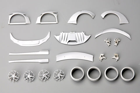 Hobby Design HD03-0527 1/24 LB-Works Honda NSX Wide Body Kit (for Tamiya NSX 24334) (Resin + Metal Wheels + Photo-etched Parts + Decals + Metal Parts)