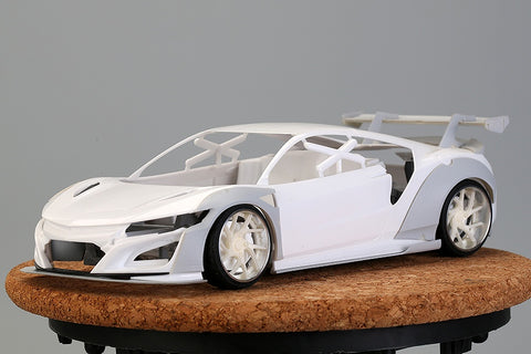 Hobby Design HD03-0527 1/24 LB-Works Honda NSX Wide Body Kit (for Tamiya NSX 24334) (Resin + Metal Wheels + Photo-etched Parts + Decals + Metal Parts)