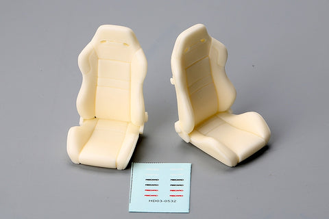 Hobby Design HD03-0532 1/24 Sports Seat (E) (Resin + Decal)