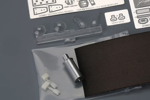 Hobby Design HD03-0533 1/24 RB Nissan 240Z Wide Body Kit (for Hasegawa HC-17) (Resin + Metal Wheels + Photo-etched Parts + Decals)