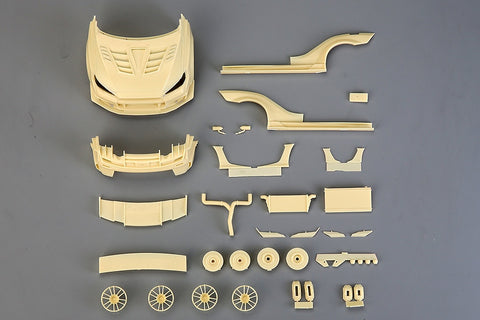 Hobby Design HD03-0539 1/24 Varis Mitsubishi Lancer Evolution X Wide Body Kit (for Aoshima) (Resin + Photo-etched parts + Decals + Metal parts)