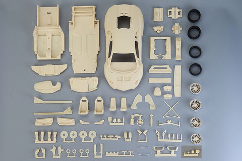 Hobby Design HD03-0550 1/24 LB-Works Aventador 2.0 Full Detail Kit (Resin + Photo-etched parts + Decals + Metal wheels + Metal parts + Metal logo)