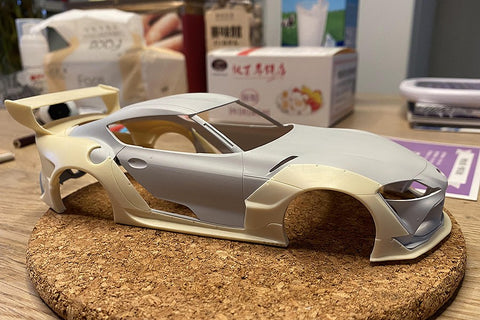 Hobby Design HD03-0564 1/24 Rocket Bunny Toyota Supra (A) (for Tamiya 24351) (Resin + Photo-etched parts + Decals + Metal parts + Metal wheels + Metal logo)