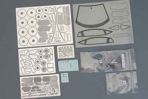 Hobby Design HD03-0571 1/24 LB-Works Aventador 2.0 (Gulf) Full Detail Kit (Resin + Photo-etched parts + Decals + Metal wheels + Metal parts + Metal logo)