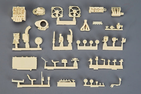 Hobby Design HD03-0586 1/24 Honda K20A Engine Detail Set (Resin + Photo-etched parts + Decals + Metal logos + Metal parts)