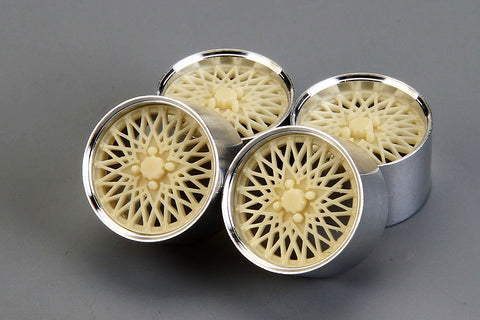 Hobby Design HD03-0587 1/24 16-inch SSR Formula Mesh Wheels (Resin + Metal Wheels)