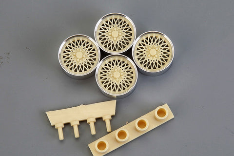 Hobby Design HD03-0587 1/24 16-inch SSR Formula Mesh Wheels (Resin + Metal Wheels)