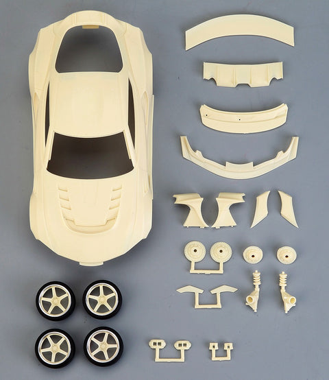 Hobby Design HD03-0591 1/24 Vairs Supreme GR Supra (A90) Transkit (Resin + Photo-etched parts + Decals + Metal parts + Metal wheels + Metal logo)