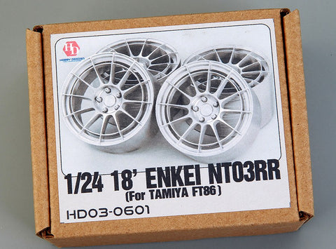 Hobby Design HD03-0601 1/24 18-inch Enkei NT03RR Wheels (for Tamiya FT86)