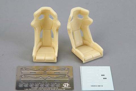 Hobby Design HD03-0614 1/24 RECARO Pro Racer RMS 2700G VR Seat (Resin + Decals + Photo-etched Parts)