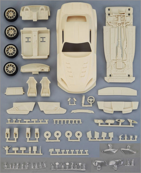 Hobby Design HD03-0618 1/24 JS' Racing Honda S2000 "Maou" Full Detail Kit (Resin + Photo-etched parts + Decals + Metal parts + Metal logo)