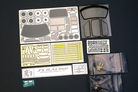 Hobby Design HD03-0618 1/24 JS' Racing Honda S2000 "Maou" Full Detail Kit (Resin + Photo-etched parts + Decals + Metal parts + Metal logo)
