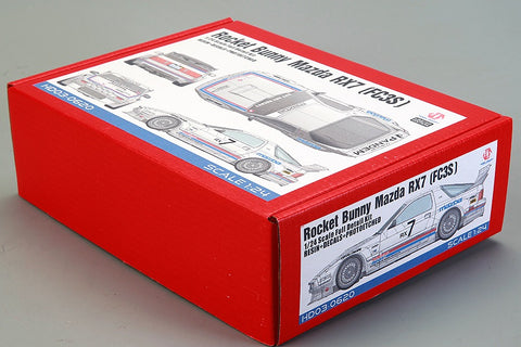 Hobby Design HD03-0620 1/24 Rocket Bunny Mazda RX-7 (FC3S) Full Detail Kit (Resin + Photo-etched parts + Decals + Metal wheels + Metal parts + Metal logo)