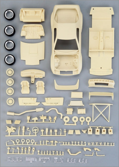 Hobby Design HD03-0620 1/24 Rocket Bunny Mazda RX-7 (FC3S) Full Detail Kit (Resin + Photo-etched parts + Decals + Metal wheels + Metal parts + Metal logo)
