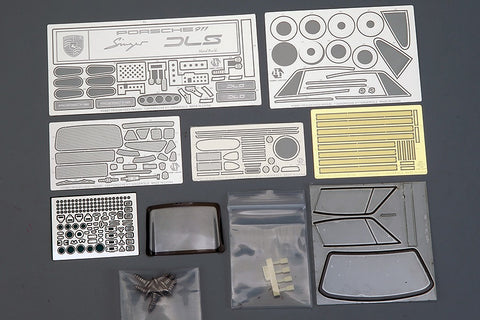 Hobby Design HD03-0623 1/24 Porsche 911 DLS Full Detail Kit (Resin + Photo-etched parts + Decals + Metal parts + Metal logo)