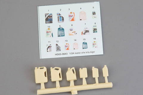 Hobby Design HD03-0643 1/24 Motor Oil Kit (Resin + Decals)