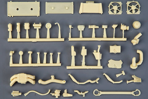 Hobby Design HD03-0654 1/24 GR86 Turbocharged Engine Detail-Up Parts (for Tamiya 24361) (Photo-etched parts + Resin + Metal parts + Metal logo)