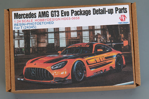 Hobby Design HD03-0658 1/24 Mercedes-AMG GT3 Evo Package Detail-Up Parts (for Tamiya 24345) (Photo-etched parts + Resin)