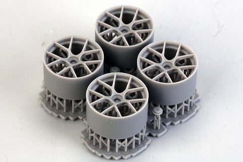 Hobby Design HD03-0674 1/24 18" BBS F1-R Center-Lock Wheels (3D Printed) (Resin + Decals)