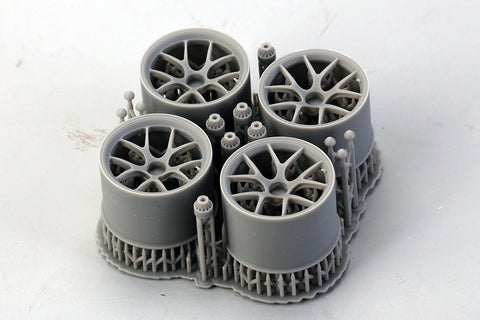 Hobby Design HD03-0679 1/24 18-inch BBS Wheels for Porsche 911 GT3 RSR (3D Printed) (Resin + Decals)