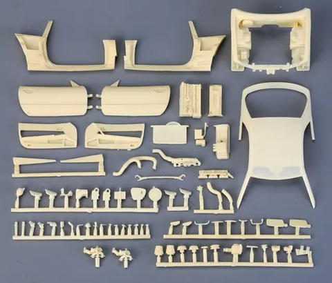 Hobby Design HD03-0680 1/24 Nissan R34 Opening Doors & Engine Detail-Up Parts for T (24210) (Resin + PE + Metal Parts + Decals + Window Spacers)