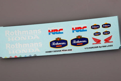 Hobby Design HD04-0066 1/12 NSR250R SP (1988) Logo Decal