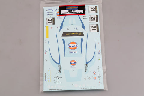 Hobby Design HD04-0068 1/24 MP4-12C GT3 Gulf 21-2011 Decals