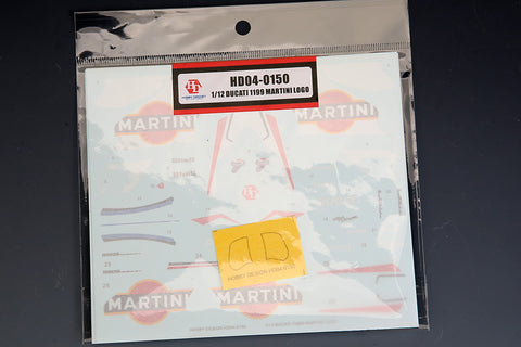 Hobby Design HD04-0150 1/12 Ducati 1199 Martini Logo Decal